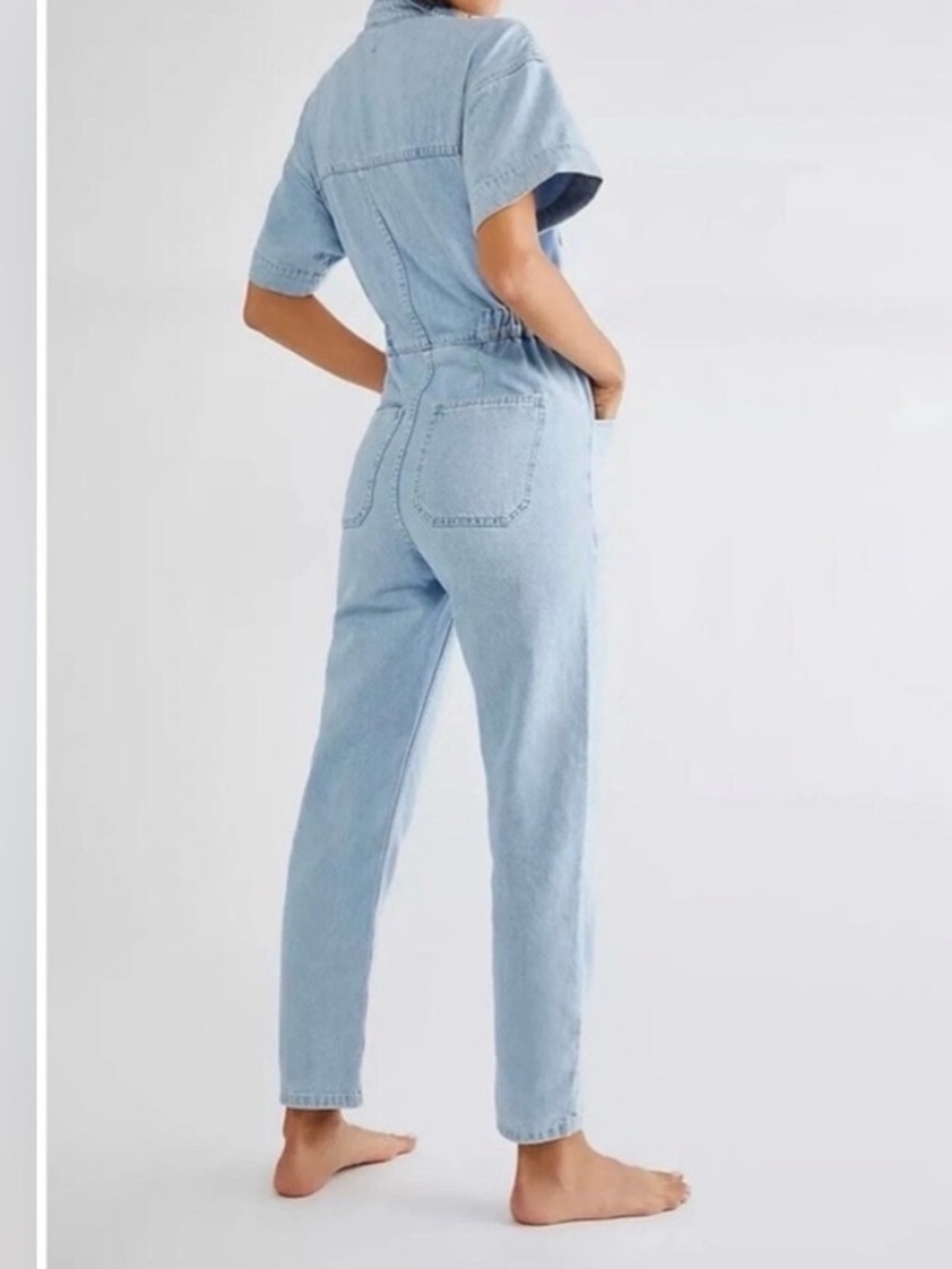 Free People We The Free Marci Jumpsuit in Clear Skies Size XS - Picture 2 of 16